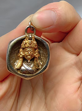 扎基拉姆铜吊坠藏式佛像随身项链