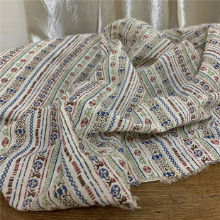 公司定制超薄细纱天丝苎麻数码印花透气凉爽夏天连衣裙服装面料