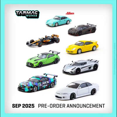 TW 25年9月新品预定 皮亚斯特里 迈凯伦 保时捷 柯尼塞格 AMG1/64