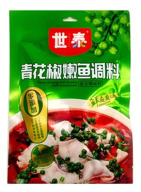 零添加世泰青花椒嫩鱼料220克