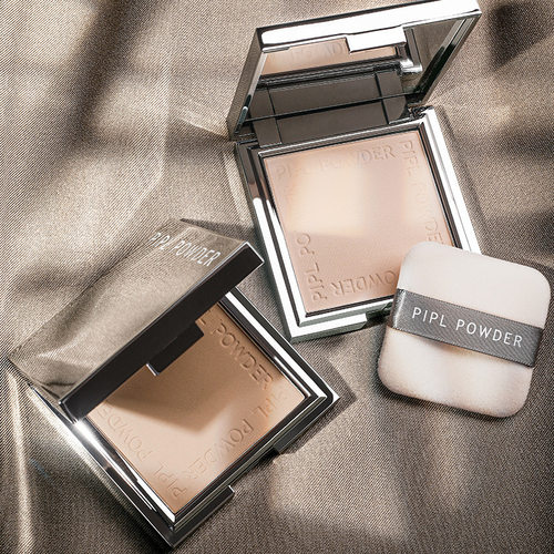PIPL小银块盒定妆粉饼补妆定妆遮瑕干湿两用不易卡粉不易脱妆粉饼