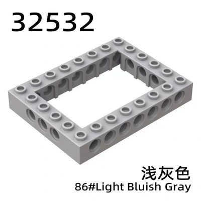 diy拼装小颗粒科技积木6x8带孔砖凸点孔梁配件散件兼容乐高32532
