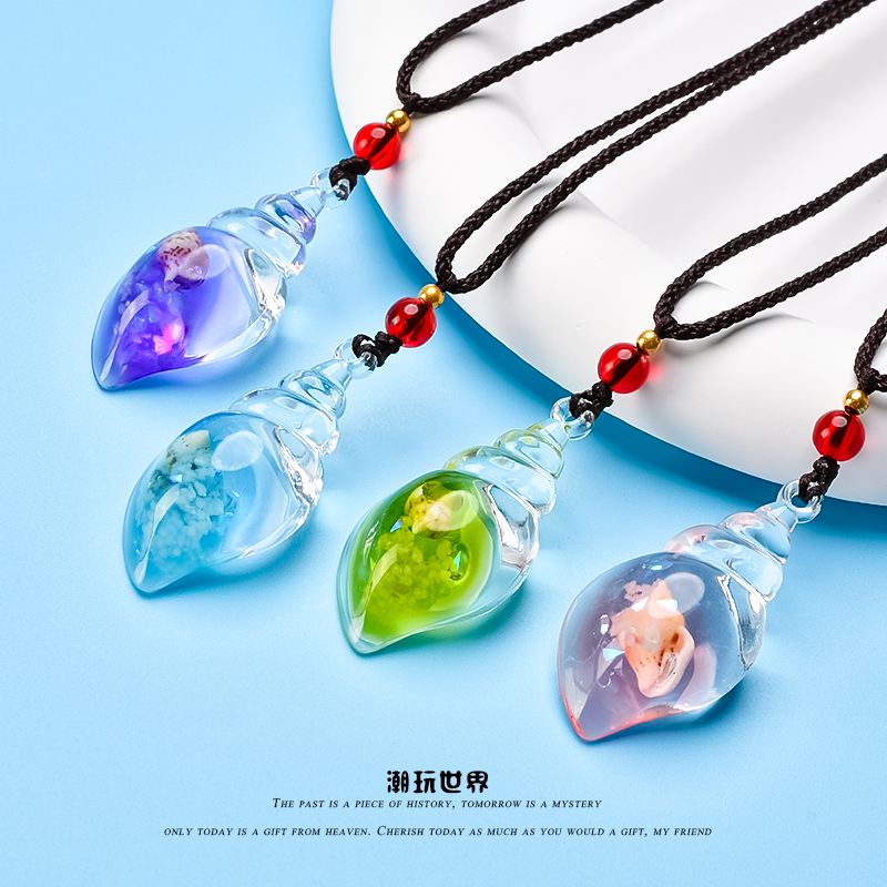 古典高级感原创小海螺项链