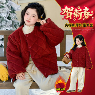 圆领棉B类保暖女棉袄/棉服