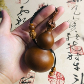 养剑葫芦纯手工定制枣木剑做旧葫芦开口手把件文玩配饰车内挂件