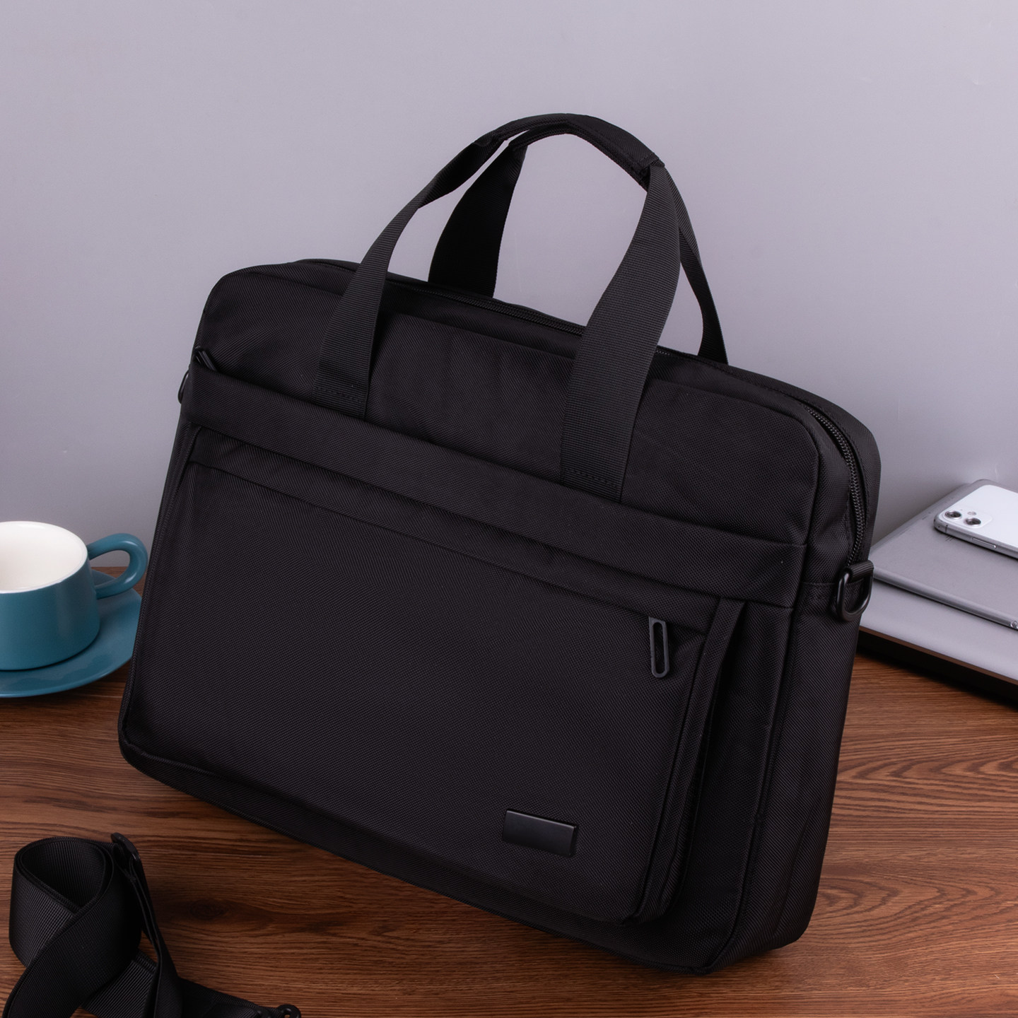 背包斜挎包男商务手提包可套拉杆箱牛津布电脑公文包男款时尚旅行