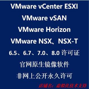 VMware vCenter esxi 6 7.0 8.0 horizon nsx srm软件许可序列号