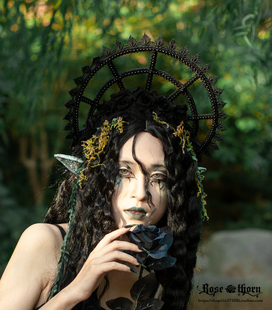 *鸟笼镂空BNT* KC发箍 Gothic Lolita 暗黑圣母环头冠波奈特头饰