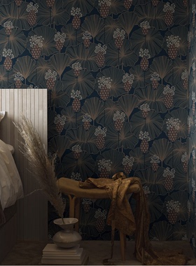 瑞典原装进口borastapeter墙纸现代简约伞叶图案客厅卧室书房壁纸