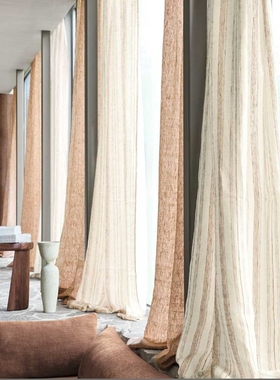 casamance意大利原装进口面料人字纹亚麻织客厅卧室窗帘48450102