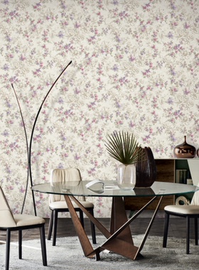 意大利原装进口蓝色情人5意式法式花卉蝴蝶温馨卧室背景墙BM29026