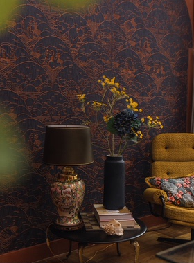 ARTE比利时进口Moooi墙布INDIGO MACAQUE极简风客厅背景墙MO3000