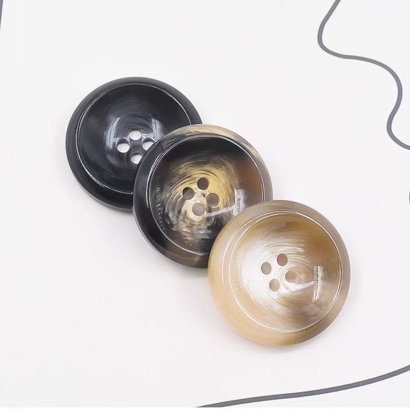 高档树脂纽扣羊绒毛衣睡衣装饰扣黑色大衣女扣西装毛呢风衣男扣子