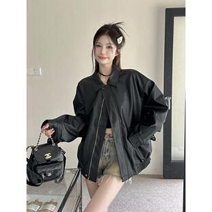 小香风皮衣短外套2026年女士新款秋冬季美式小个子皮夹克春秋上衣