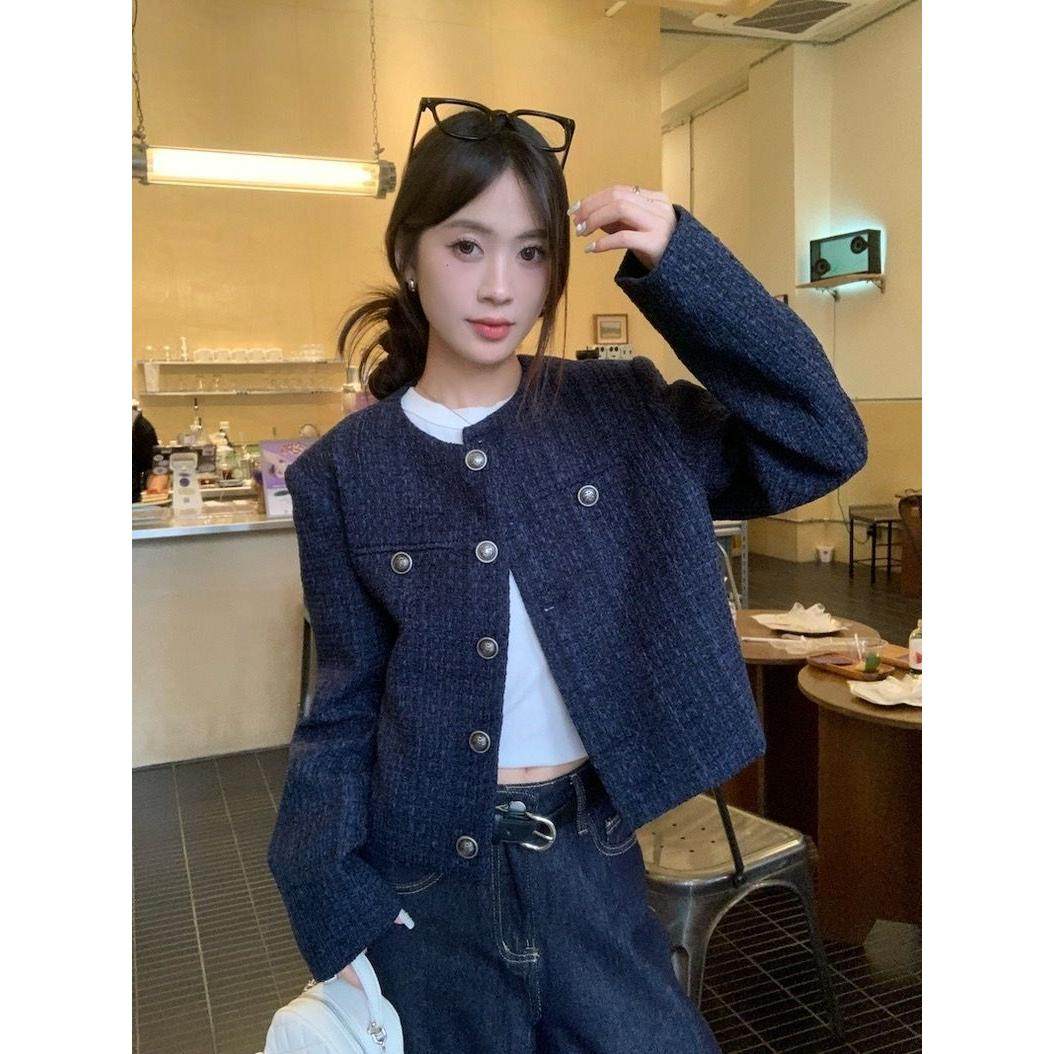 小香风外套女春秋款2026新款复古休闲短款小众气质韩系名媛上衣潮,女装/女士精品,短外套,淘宝优惠券,粉丝福利购,淘宝优惠卷