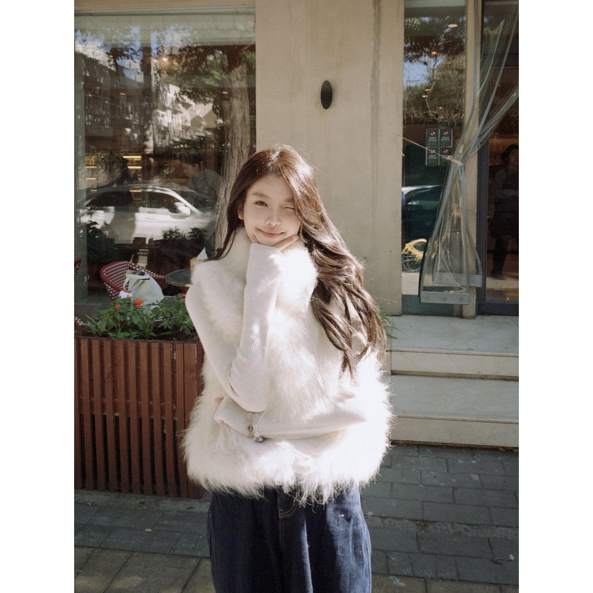 2026秋冬季高级感奢贵仿山羊绒毛毛环保皮草马甲女短款毛茸茸外套,运动服/休闲服装,棉马甲,淘宝优惠券,粉丝福利购,淘宝优惠卷