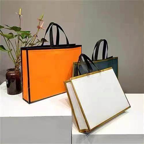 金边无纺布袋服装店袋子定做logo