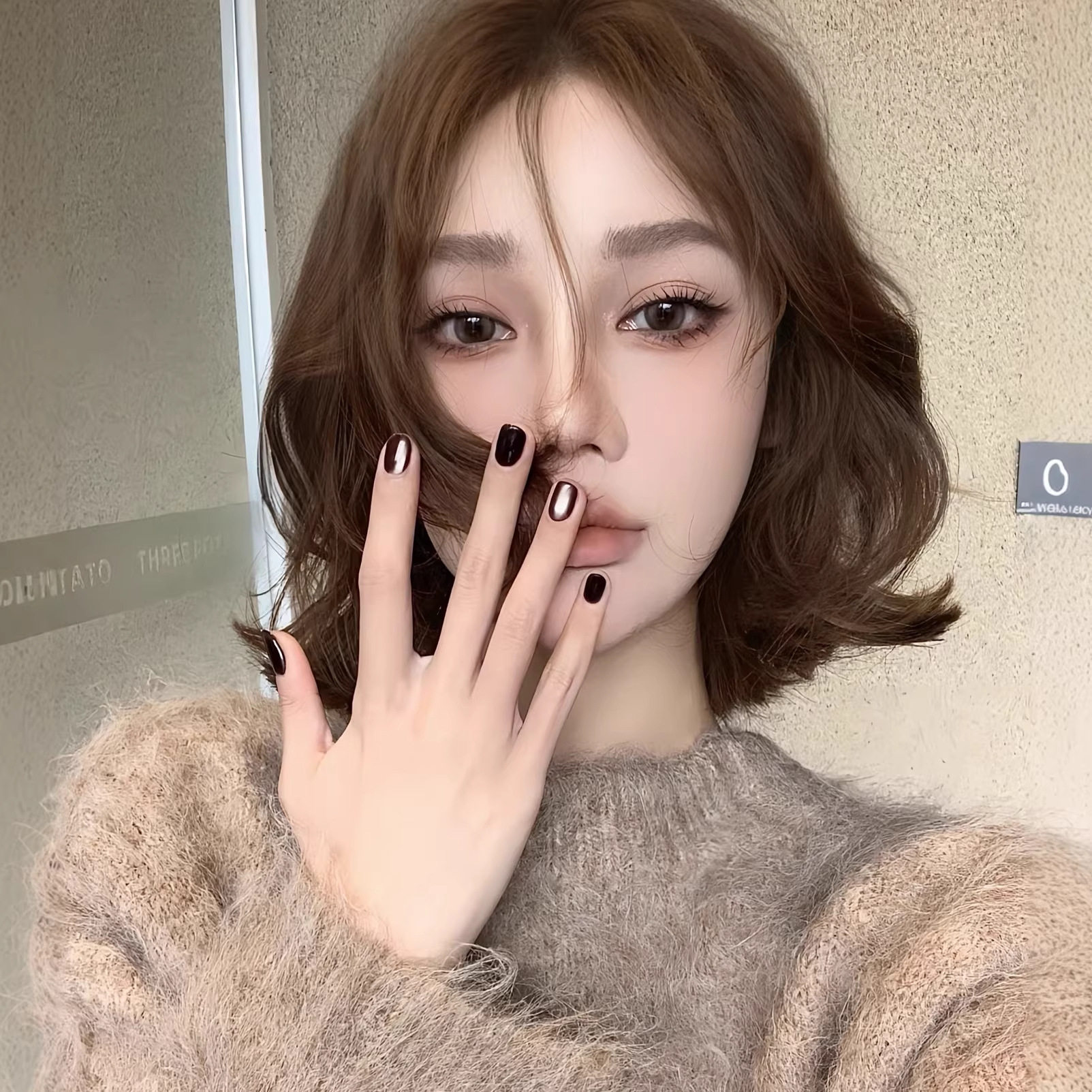 2026新款黑色猫眼拼色光泽美甲棕黑琥珀高级感穿戴甲甲片显贵短款,彩妆/香水/美妆工具,穿戴甲/甲片,淘宝优惠券,粉丝福利购,淘宝优惠卷