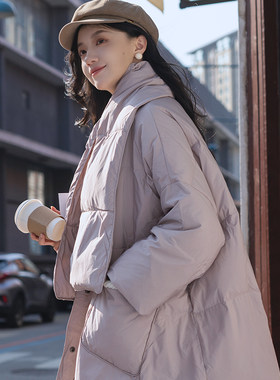 中长款羽绒服微笑向暖百搭