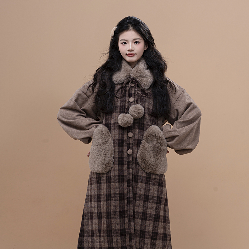 初潋月汉服加厚夹棉圆领比甲汉元素短衫加厚松紧A字裙秋冬新中式