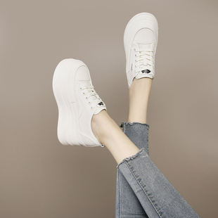 女春款 增高7.5内增高小白鞋 森林公主女鞋 百搭厚底休闲鞋 清仓