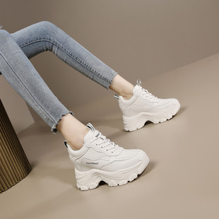 森林公主女鞋增高9.5内增高女鞋25新款女休闲鞋百搭厚底老爹鞋