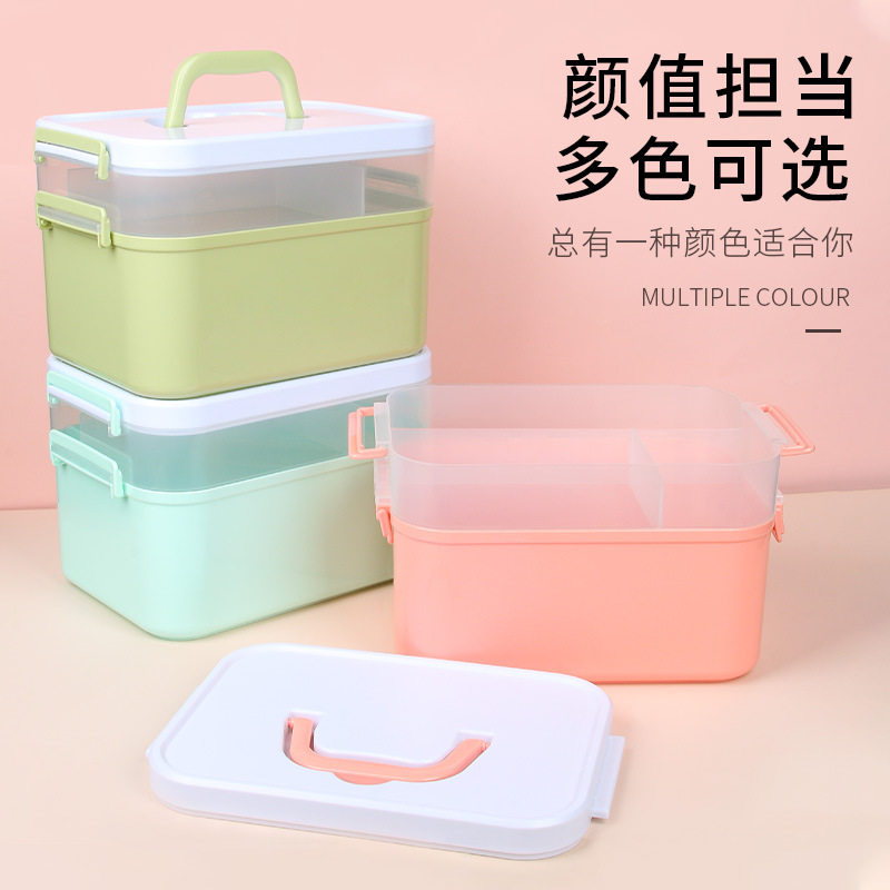 美甲工具箱大容量可放光疗机指甲油胶手提式多层收纳盒美甲店专用