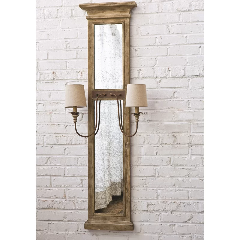 法式复古实木雕花双头长壁灯别墅民宿背景墙壁灯具设计师仿古卧室