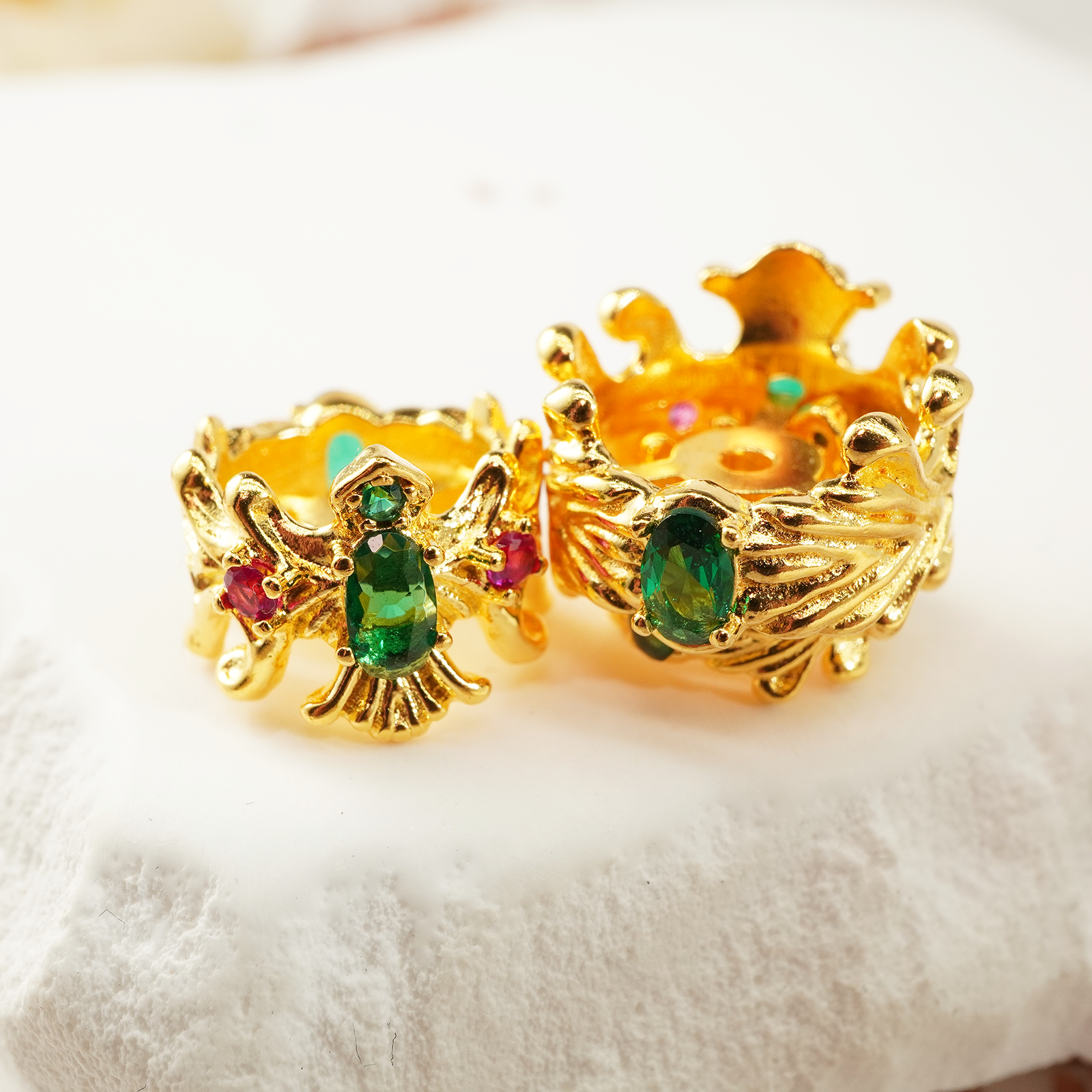 手串配件皇冠卡环999金包银文玩