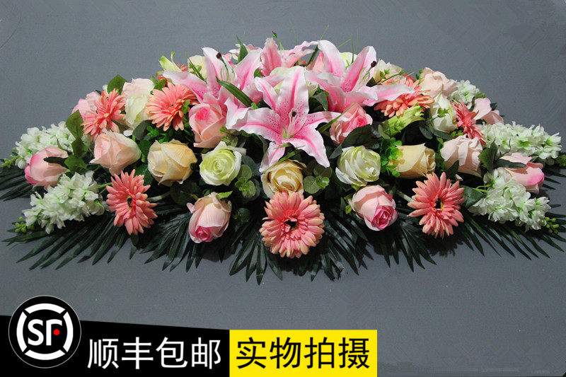 仿真新款混合式花装饰花绢花演讲仿真花