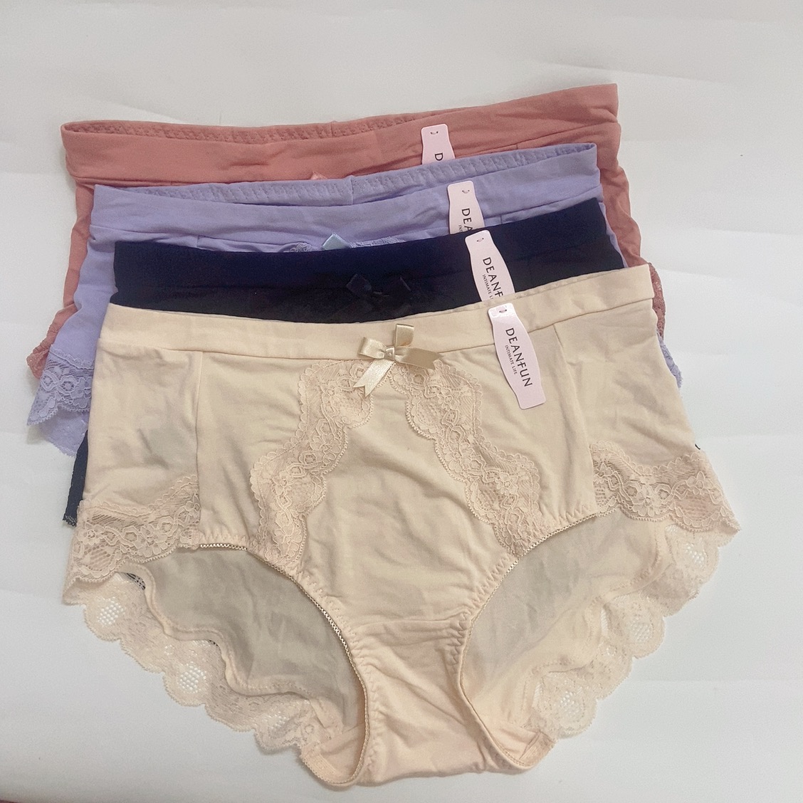 蝶安fen品牌女士内裤中腰兰精莫代尔舒适透气三角短裤 6件包邮