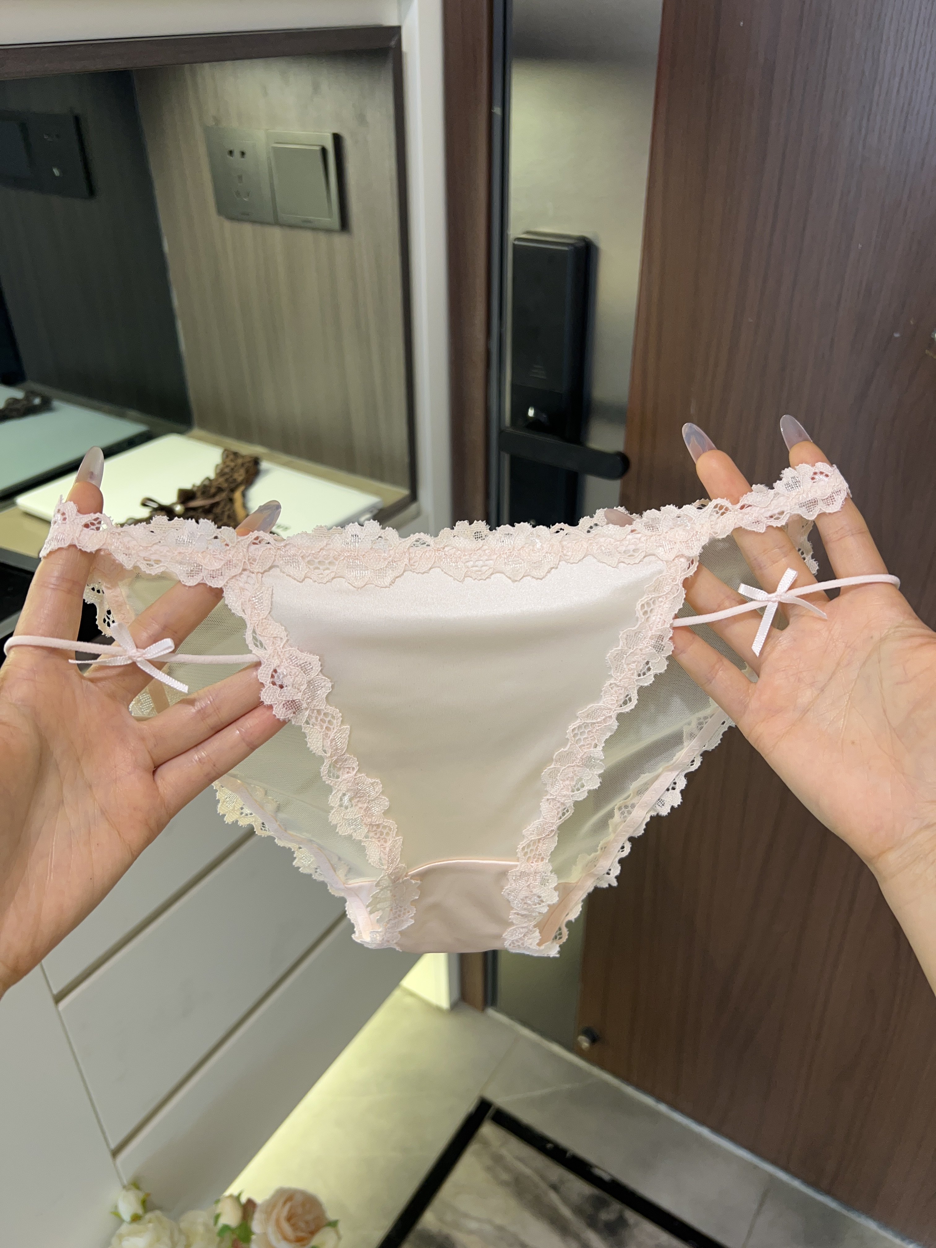 美到离谱的粉色少女小内内！高颜值蕾丝内裤女2026新款小心机禁欲