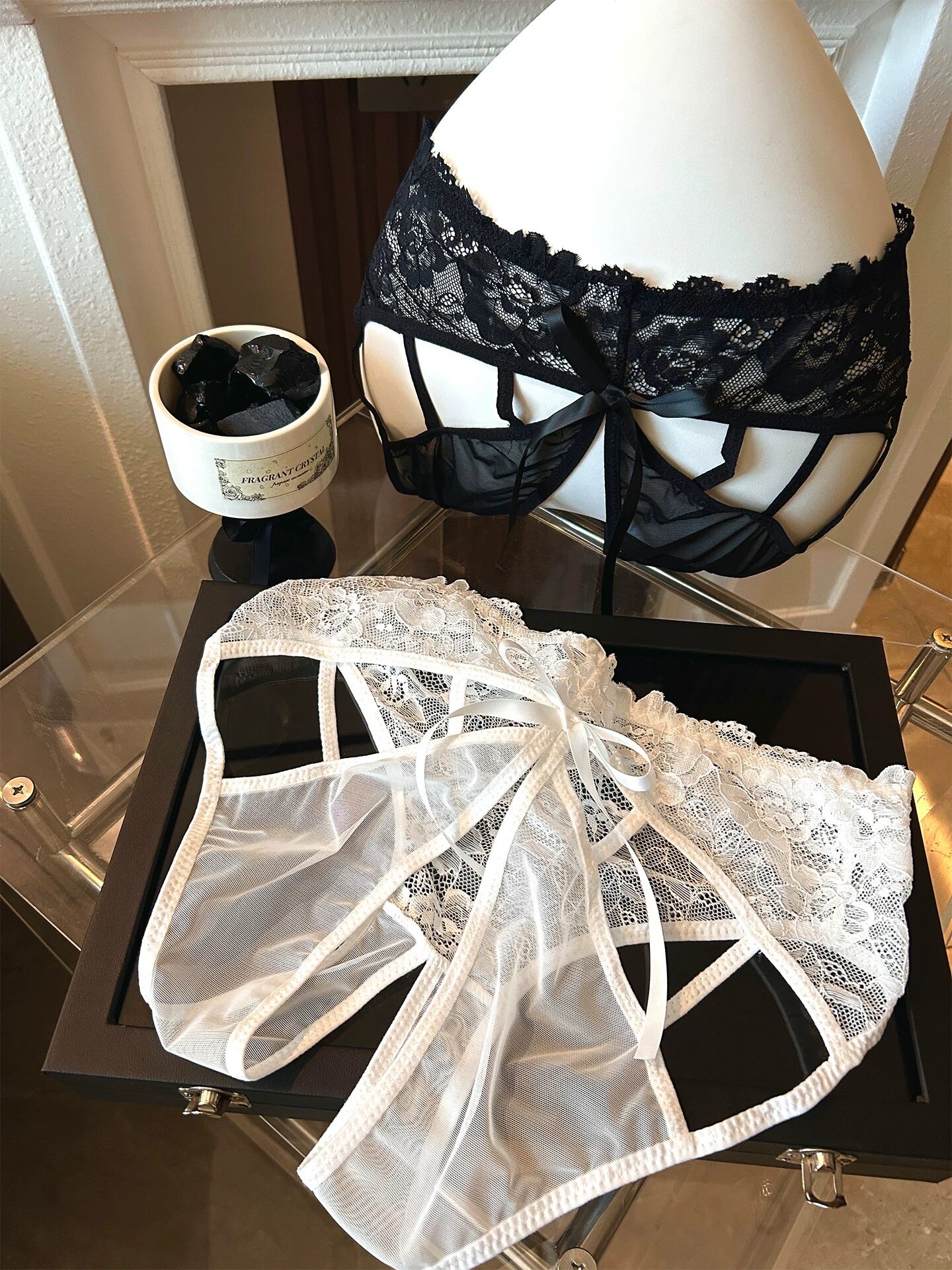 蜜臀精~性感大码三角裤女神诱惑火辣情调蕾丝蝴蝶结内裤女性
