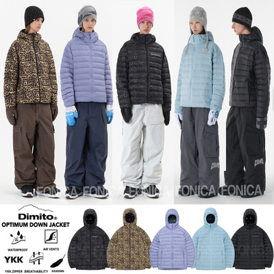DIMITO韩国羽绒滑雪服防水保暖
