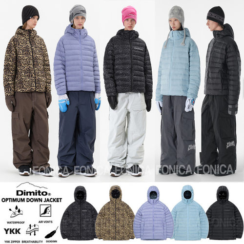 DIMITO韩国羽绒滑雪服防水保暖