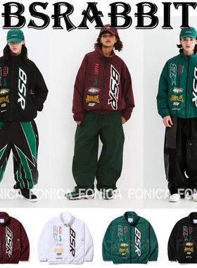 24BSRABBIT韩国滑雪服男女款单板双板防水防风绿色酒红色耐磨白色