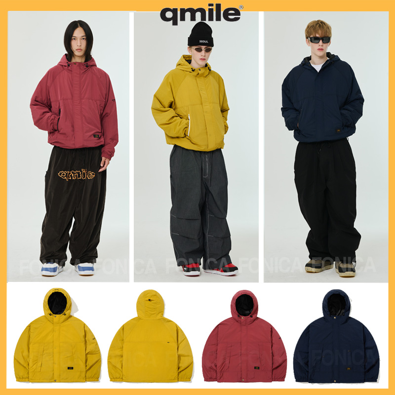 QMILE韩国滑雪服衣防水单板连帽