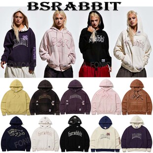 2627BSRABBIT韩国滑雪套头连帽卫衣双单板男女款加厚保暖防风防寒