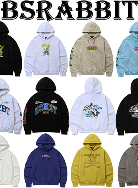 25BSRABBIT韩国长款滑雪卫衣打底衫连帽男女款单板双板卡其色套头