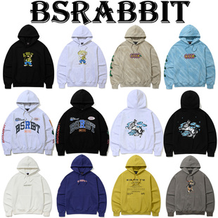 25BSRABBIT韩国长款滑雪卫衣打底衫连帽男女款单板双板卡其色套头