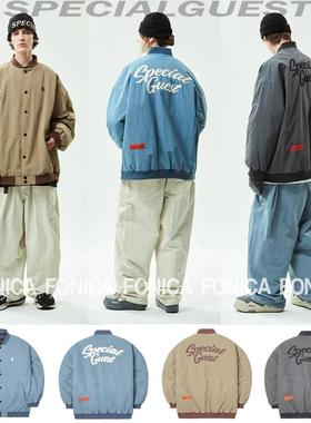 24SPECIALGUEST滑雪服韩国防水男女款单板拉链圆领滑雪衣棒球衣V2