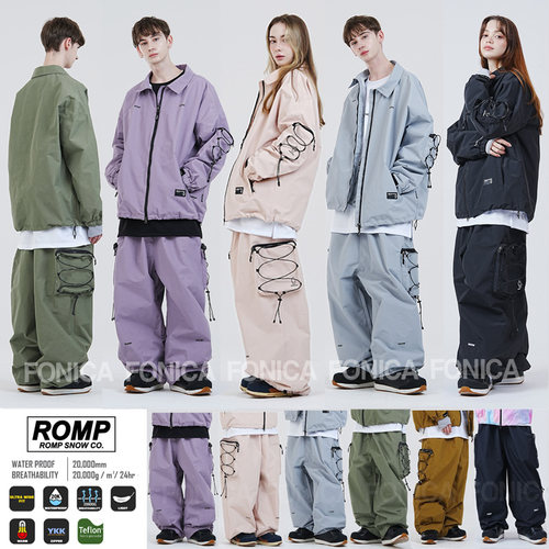ROMP韩国滑雪裤男女款单板防水