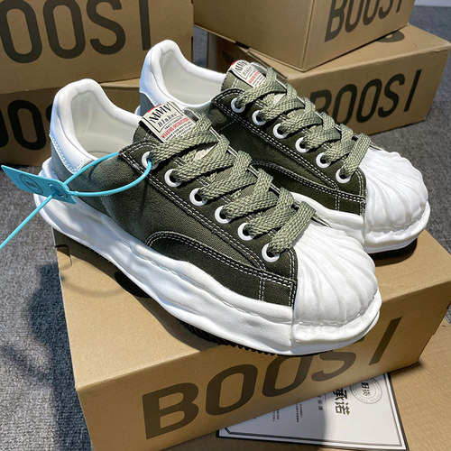 三原康裕mmy溶解鞋贝壳头男女款厚底帆布鞋2026新款增高休闲潮鞋