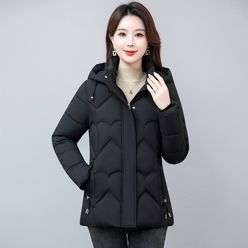 新款羽绒棉服短款修身显瘦中老年洋气妈妈冬季棉衣加厚款外套棉袄