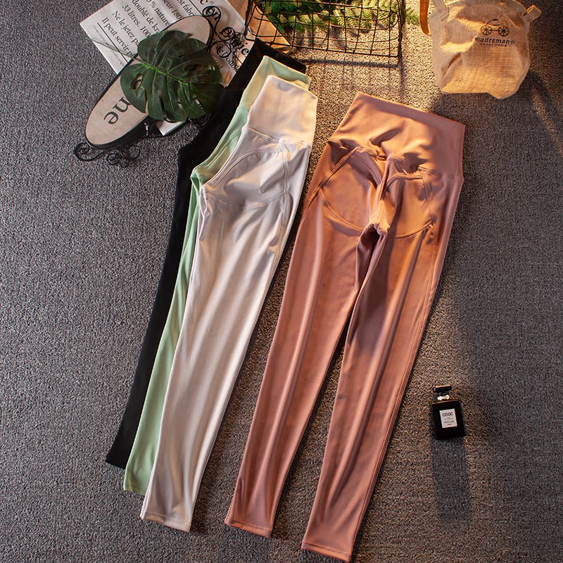 蜜桃臀高腰健身裤女紧身收腹提臀时尚外穿跑步运动训练速干瑜伽裤