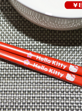 儿童筷子 巴洛克外贸竹木餐具 日式红HLKT 喂饭自助竹小筷子2双