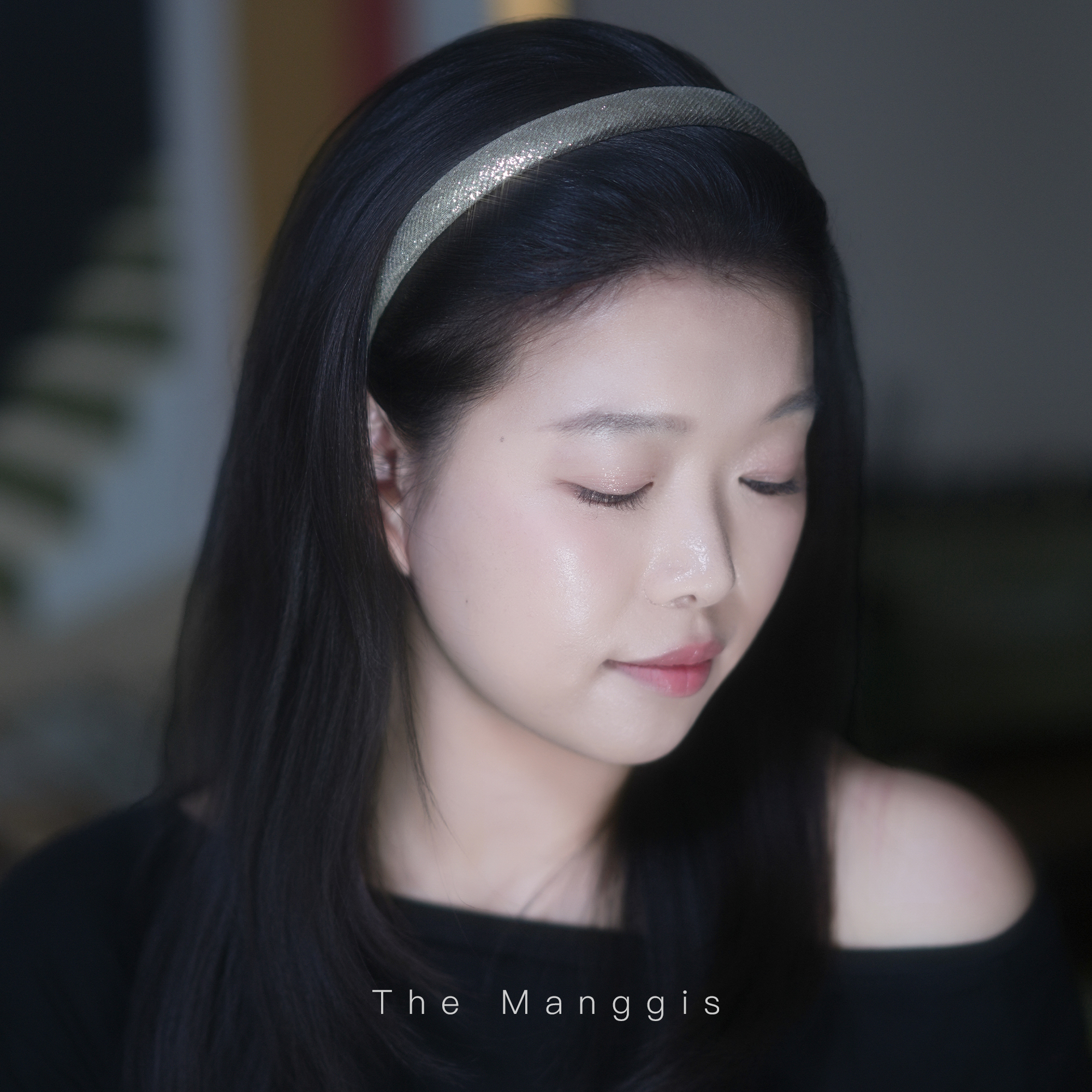 Manggis Tiara复古细闪金属色发箍爆闪摩登细头箍闪片亮线发饰