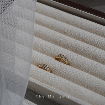 通勤百搭锆石水钻耳环