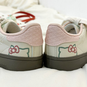 小众芭乐色哈喽kitty德训鞋 子 百搭板鞋 可爱小白鞋 女学生2025夏季