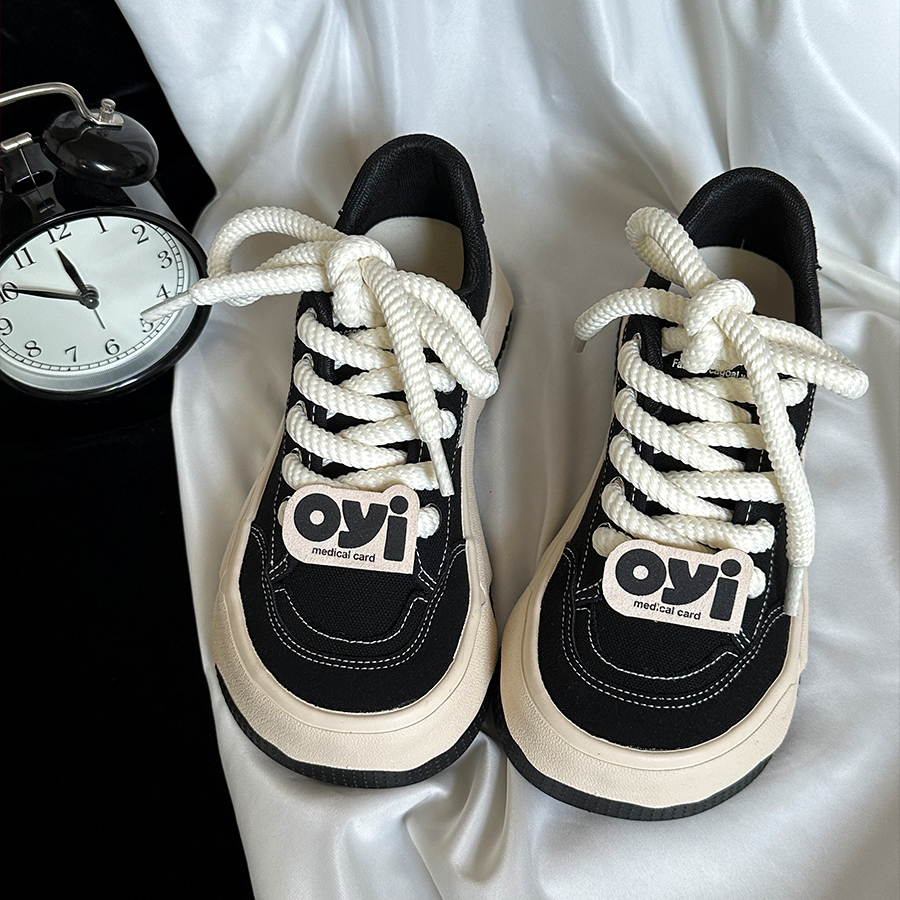 低帮圆头韩系原创百搭板鞋